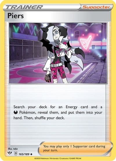 Piers SWSH03: Darkness Ablaze Pokemon card