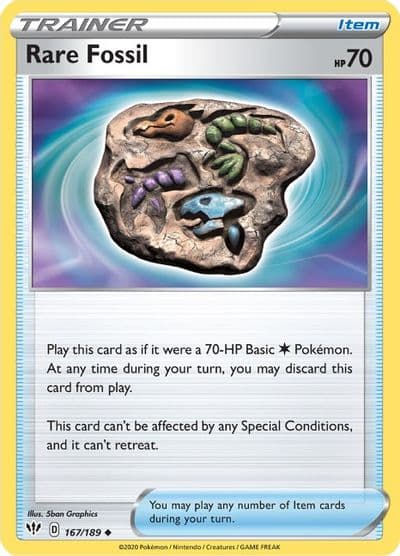 Rare Fossil SWSH03: Darkness Ablaze Pokemon card
