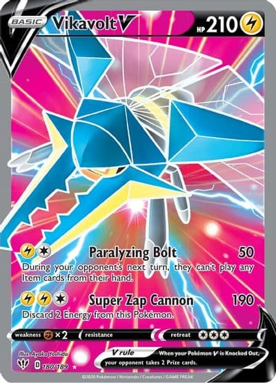 Vikavolt V (Full Art) SWSH03: Darkness Ablaze Pokemon card