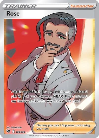 Rose (Full Art) SWSH03: Darkness Ablaze Pokemon card