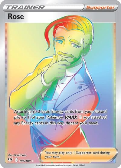 Rose (Secret) SWSH03: Darkness Ablaze Pokemon card