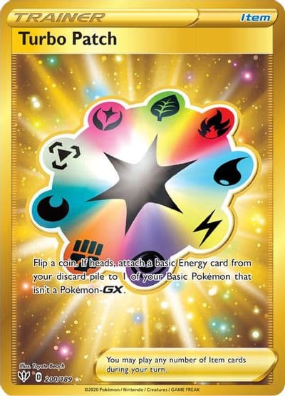 Turbo Patch (Secret) SWSH03: Darkness Ablaze Pokemon card