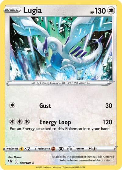 Lugia SWSH03: Darkness Ablaze Pokemon card