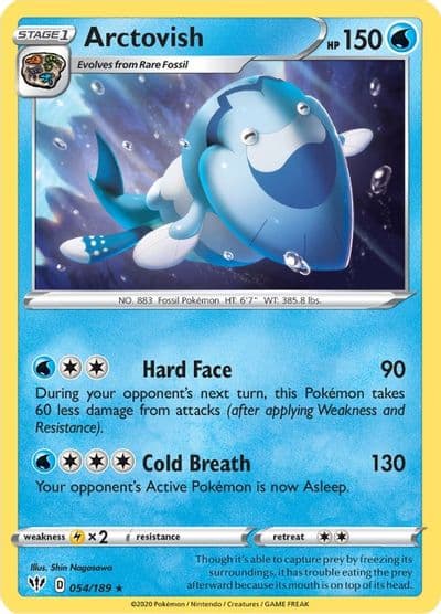 Arctovish SWSH03: Darkness Ablaze Pokemon card