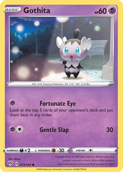 Gothita SWSH03: Darkness Ablaze Pokemon card