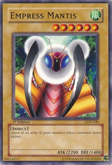 Empress Mantis Labyrinth of Nightmare Yu-Gi-Oh! card