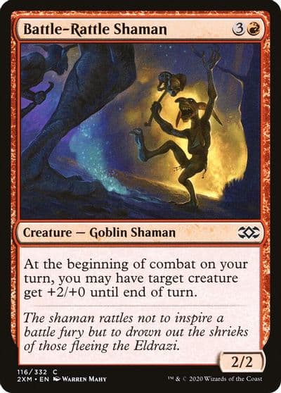 Battle Rattle Shaman Double Masters Magic card