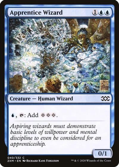 Apprentice Wizard Double Masters Magic card