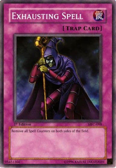 Exhausting Spell Magician's Force Yu-Gi-Oh! card