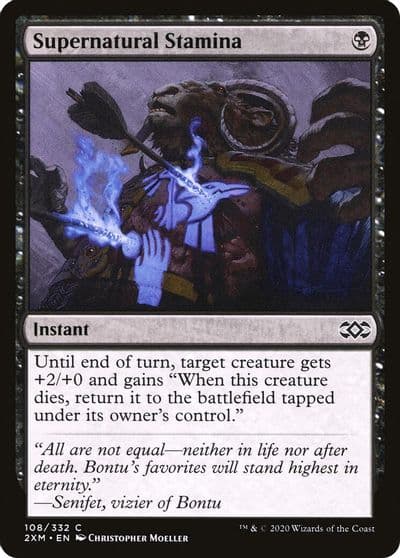 Supernatural Stamina Double Masters Magic card