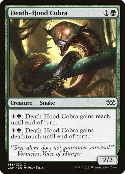 Death Hood Cobra Double Masters Magic card