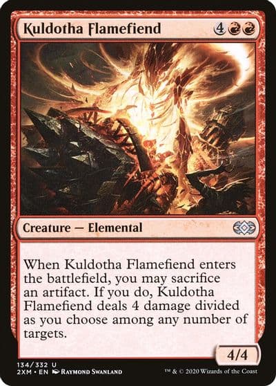 Kuldotha Flamefiend Double Masters Magic card