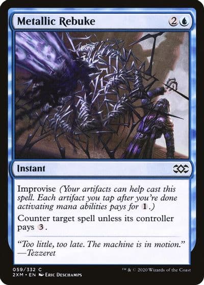 Metallic Rebuke Double Masters Magic card
