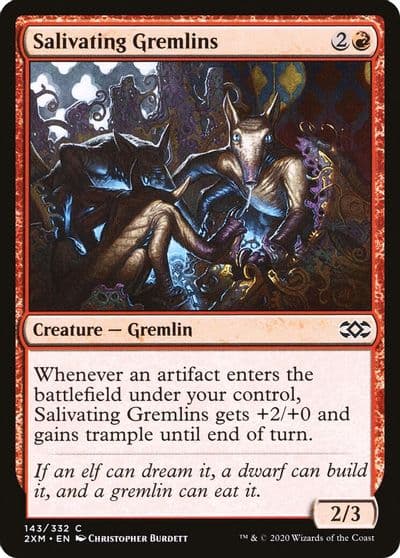 Salivating Gremlins Double Masters Magic card