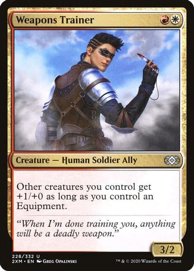 Weapons Trainer Double Masters Magic card