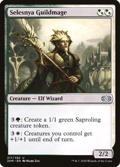 Selesnya Guildmage Double Masters Magic card