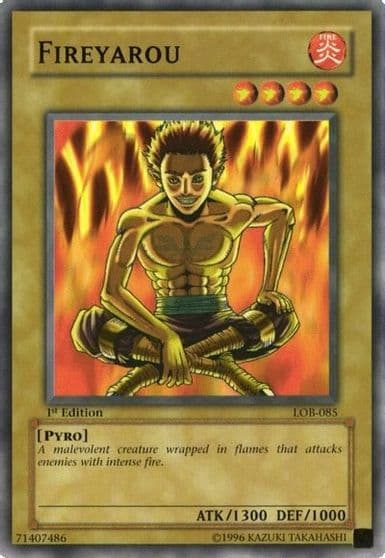 Fireyarou The Legend of Blue Eyes White Dragon Yu-Gi-Oh! card