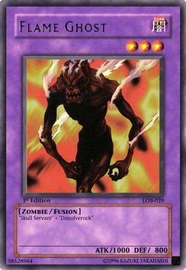 Flame Ghost The Legend of Blue Eyes White Dragon Yu-Gi-Oh! card