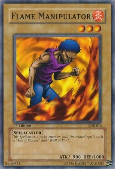 Flame Manipulator The Legend of Blue Eyes White Dragon Yu-Gi-Oh! card