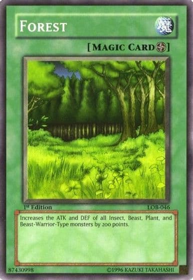 Forest The Legend of Blue Eyes White Dragon Yu-Gi-Oh! card