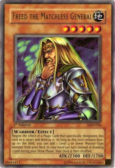 Freed the Matchless General Legacy of Darkness Yu-Gi-Oh! card