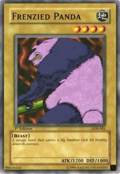 Frenzied Panda The Legend of Blue Eyes White Dragon Yu-Gi-Oh! card