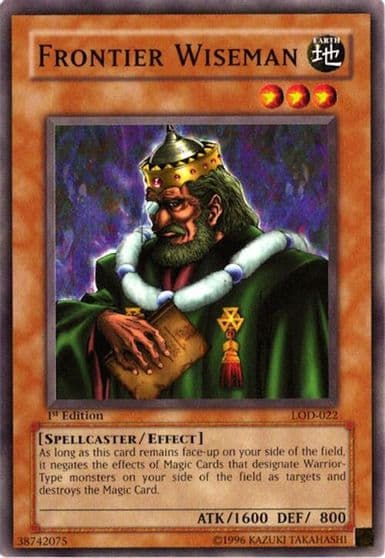 Frontier Wiseman Legacy of Darkness Yu-Gi-Oh! card
