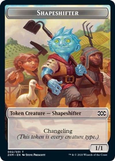 Shapeshifter Token Double Masters Magic card