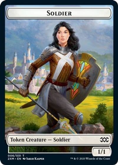 Soldier Token Double Masters Magic card