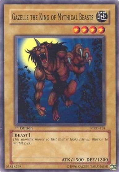 Gazelle the King of Mythical Beasts Metal Raiders Yu-Gi-Oh! card