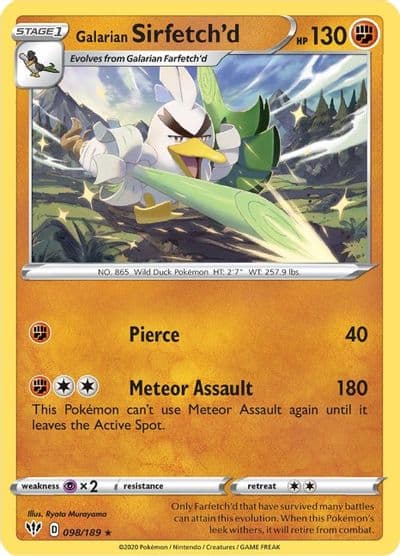 Galarian Sirfetch'd (Cracked Ice holo) Deck Exclusives Pokemon card