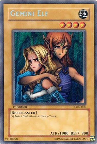 Gemini Elf Labyrinth of Nightmare Yu-Gi-Oh! card