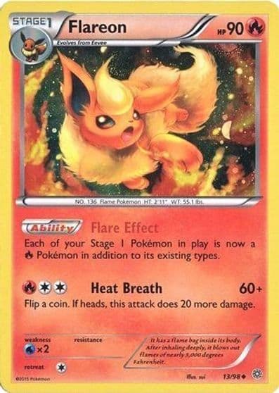 Flareon (Cosmos Holo) Miscellaneous Cards & Products Pokemon card