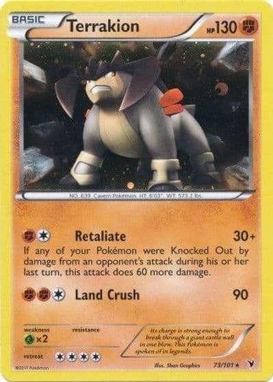 Terrakion (Cosmos Holo) Blister Exclusives Pokemon card