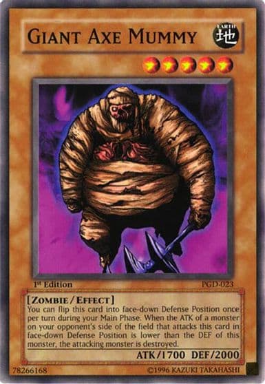 Giant Axe Mummy Pharaonic Guardian Yu-Gi-Oh! card