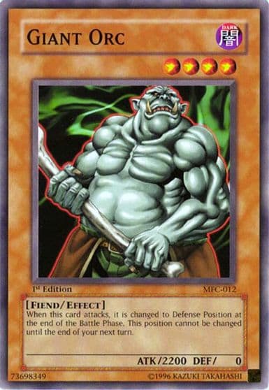Giant Orc Magician's Force Yu-Gi-Oh! card