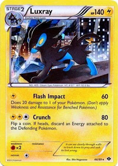 Luxray (Cracked Ice Holo) Blister Exclusives Pokemon card