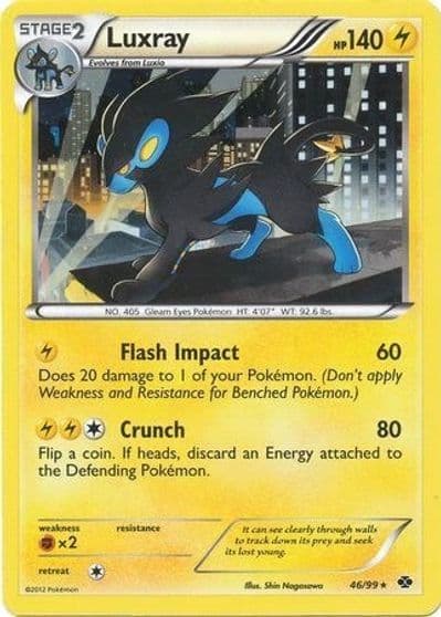 Luxray (Cosmos Holo) Blister Exclusives Pokemon card