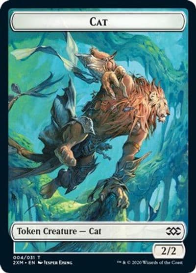 Cat Copy Double Sided Token Double Masters Magic card