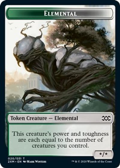 Elemental Shapeshifter Double Sided Token Double Masters Magic card