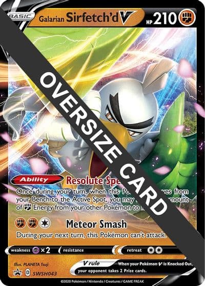 Galarian Sirfetch'd V - SWSH043 Jumbo Cards Pokemon card