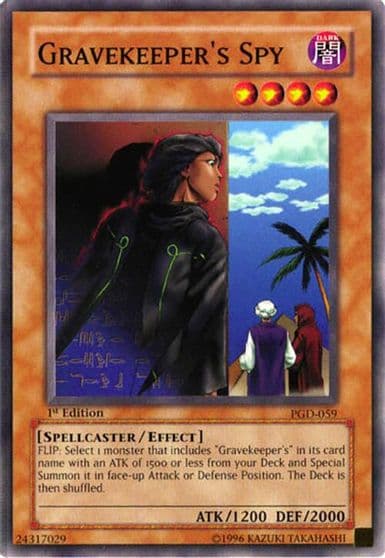 Gravekeepers Spy Pharaonic Guardian Yu-Gi-Oh! card