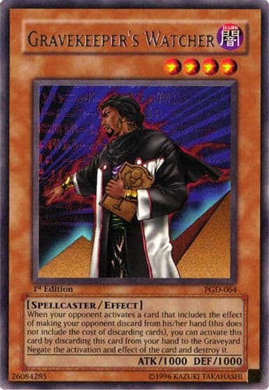 Gravekeepers Watcher Pharaonic Guardian Yu-Gi-Oh! card