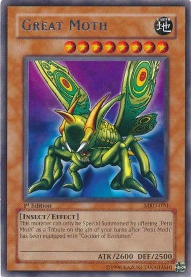 Great Moth Metal Raiders Yu-Gi-Oh! card