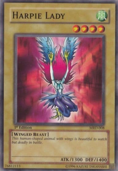Harpie Lady Original Artwork Metal Raiders Yu-Gi-Oh! card