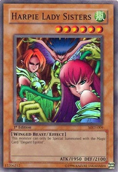 Harpie Lady Sisters Metal Raiders Yu-Gi-Oh! card