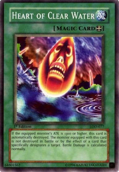 Heart of Clear Water Legacy of Darkness Yu-Gi-Oh! card