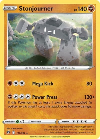 Stonjourner Deck Exclusives Pokemon card