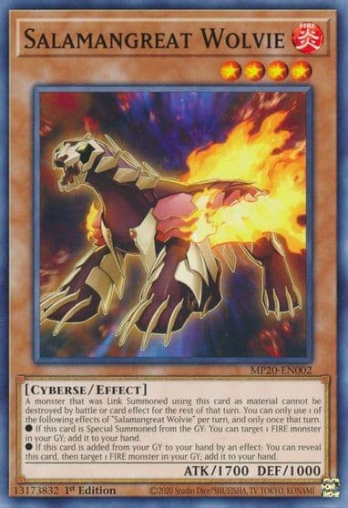 Salamangreat Wolvie 2020 Tin of Lost Memories Yu-Gi-Oh! card