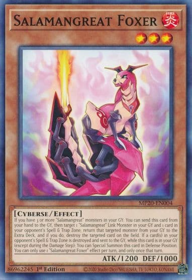 Salamangreat Foxer 2020 Tin of Lost Memories Yu-Gi-Oh! card